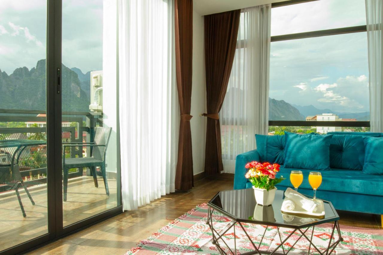 Vang Vieng Topview Hotel Екстер'єр фото